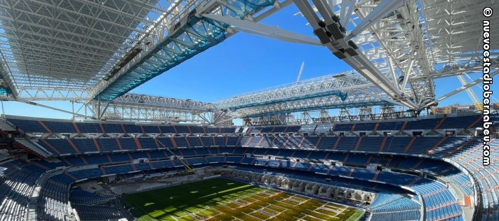 Velká aktualizace prací probíhajících na Santiago Bernabéu. Skelet stadiónu musí být zesílen