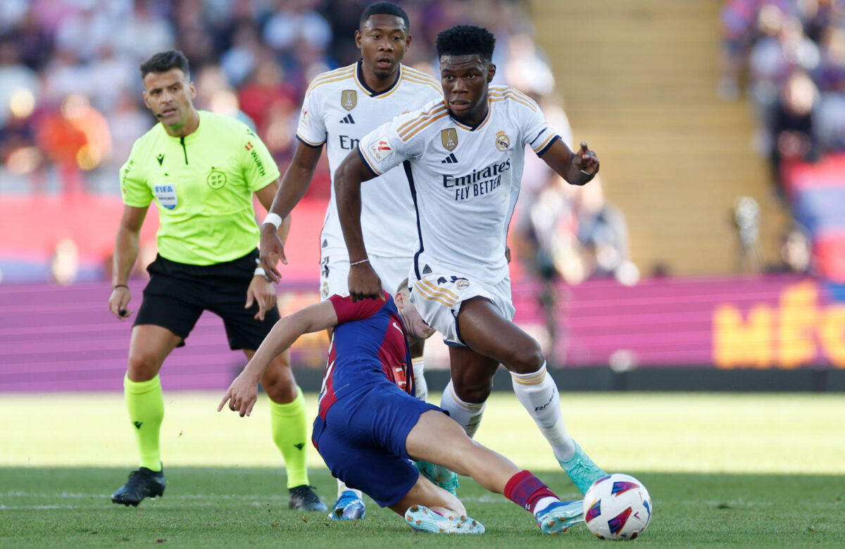 Aurélien Tchouaméni proti Barceloně (zdroj: realmadrid.com)