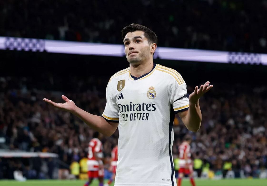 Brahim Díaz slaví gól (zdroj: realmadrid.com)