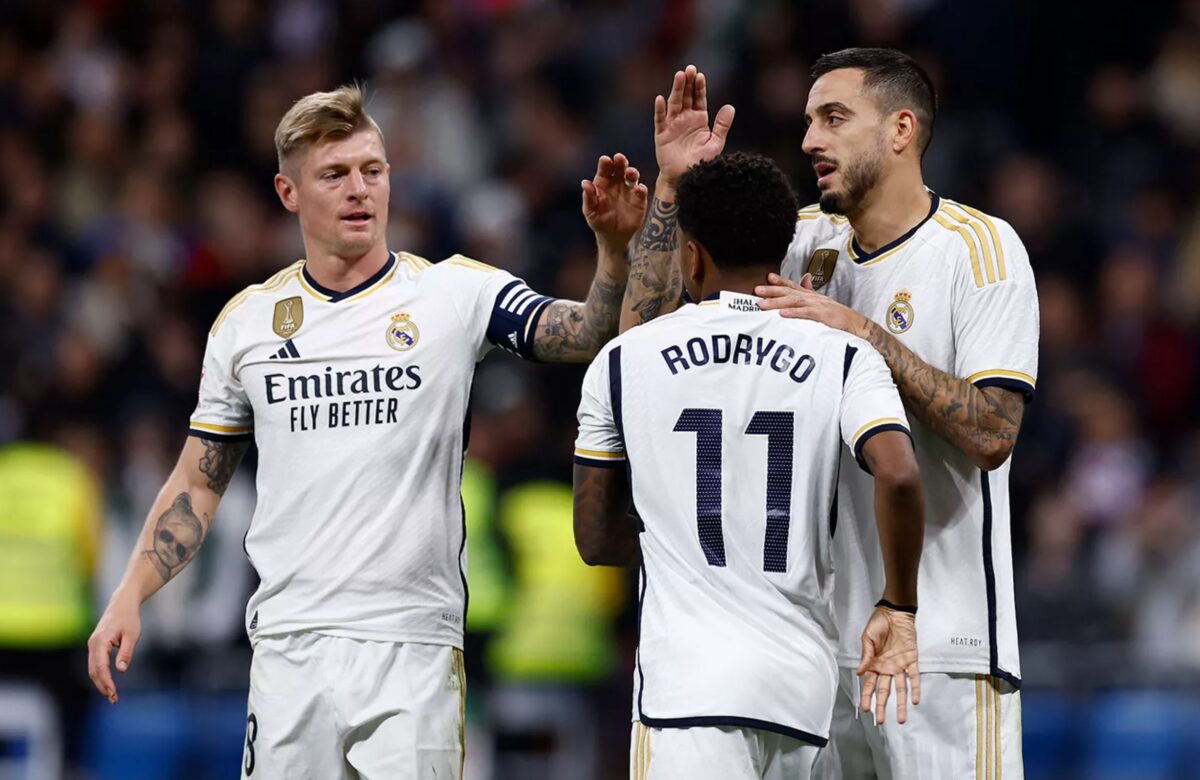 Toni Kroos a Rodrygo (zdroj: realmadrid.com)