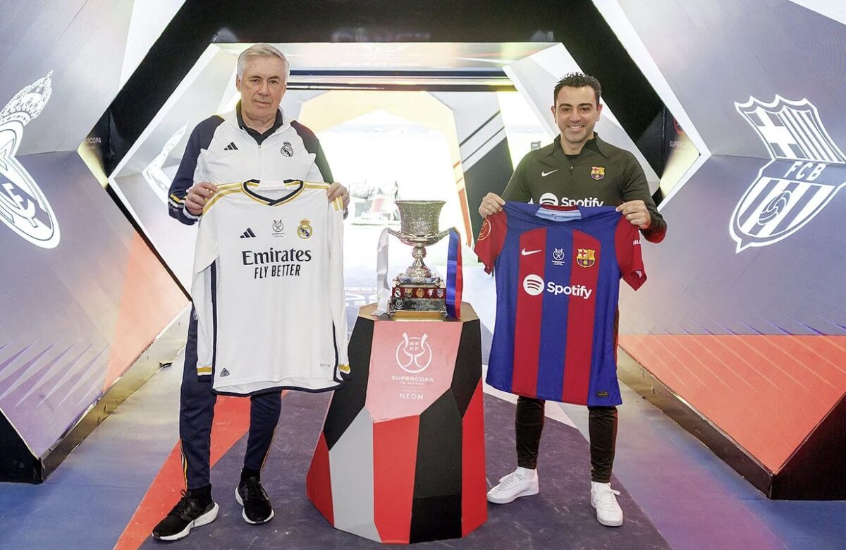 Carlo Ancelotti a Xavi