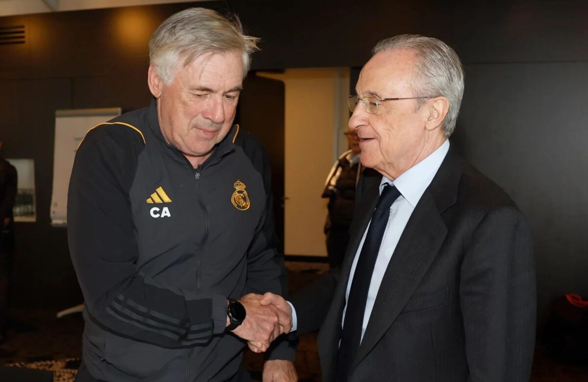 Florentino Pérez a Carlo Ancelotti (zdroj: realmadrid.com)
