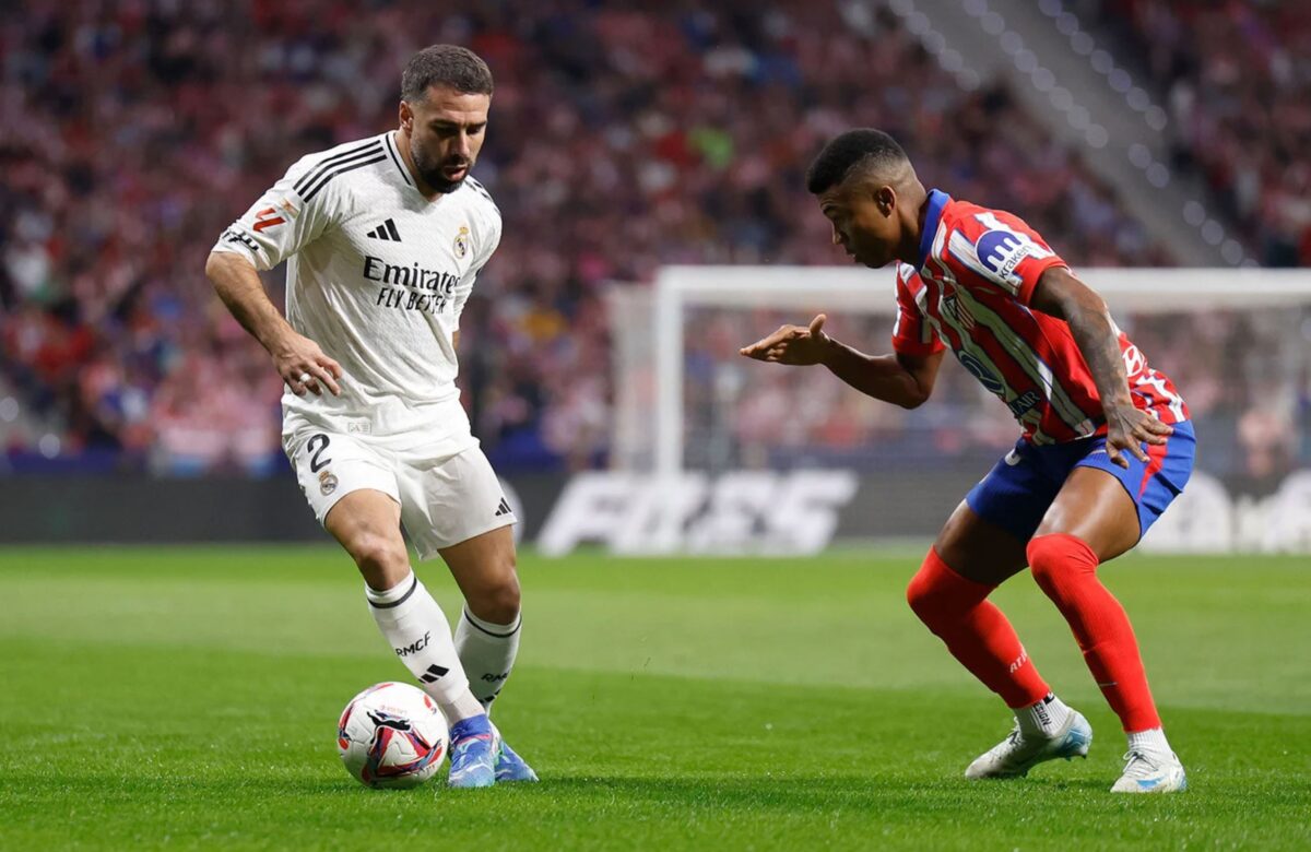 Dani Carvajal v derby (zdroj: realmadrid.com)