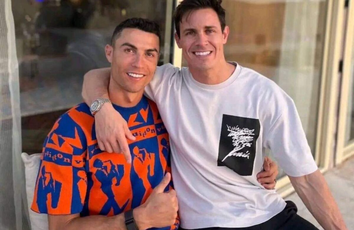 Cristiano Ronaldo a Edu Aguirre (zdroj: x.com)