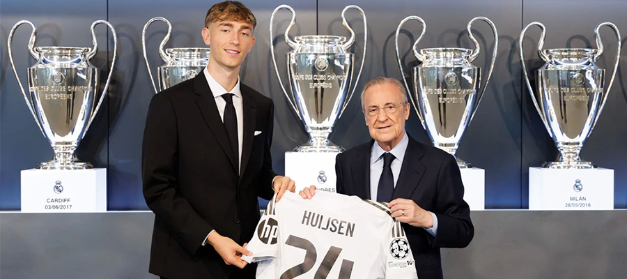 OFICIÁLNĚ: Dean Huijsen podepsal kontrakt s Realem Madrid. Nosit bude číslo 24