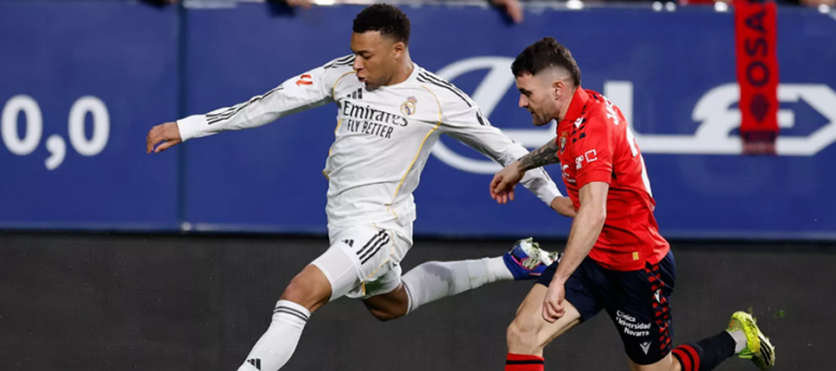 Postřehy z El Sadar: Když selže osa Mbappé–Courtois, fotbal Madridu na soupeře nestačí