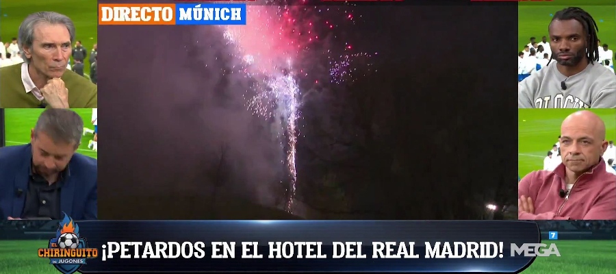 Výbuchy petard před hotelem Realu Madrid před duelem s Bayernem Mnichov