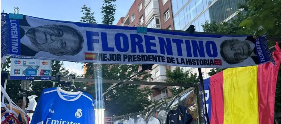 Ostraha na Bernabéu odstranila dvě plachty namířené proti Florentinovi