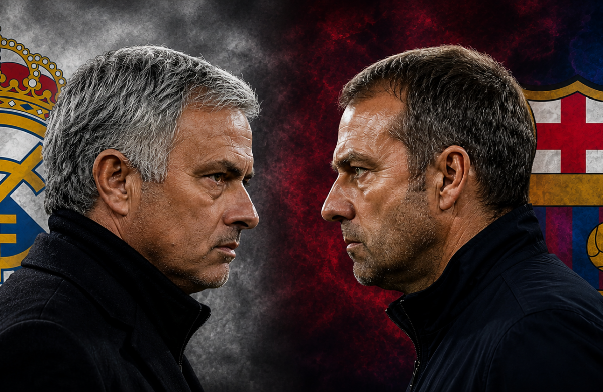Mourinho a Flick, tváří v tvář